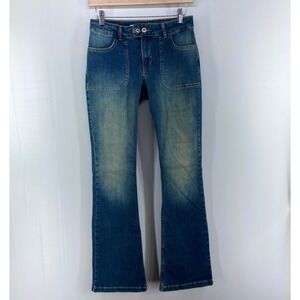 Suite Benedict Low Rise Blue Denim Bootcut Flare Jeans Womens 28